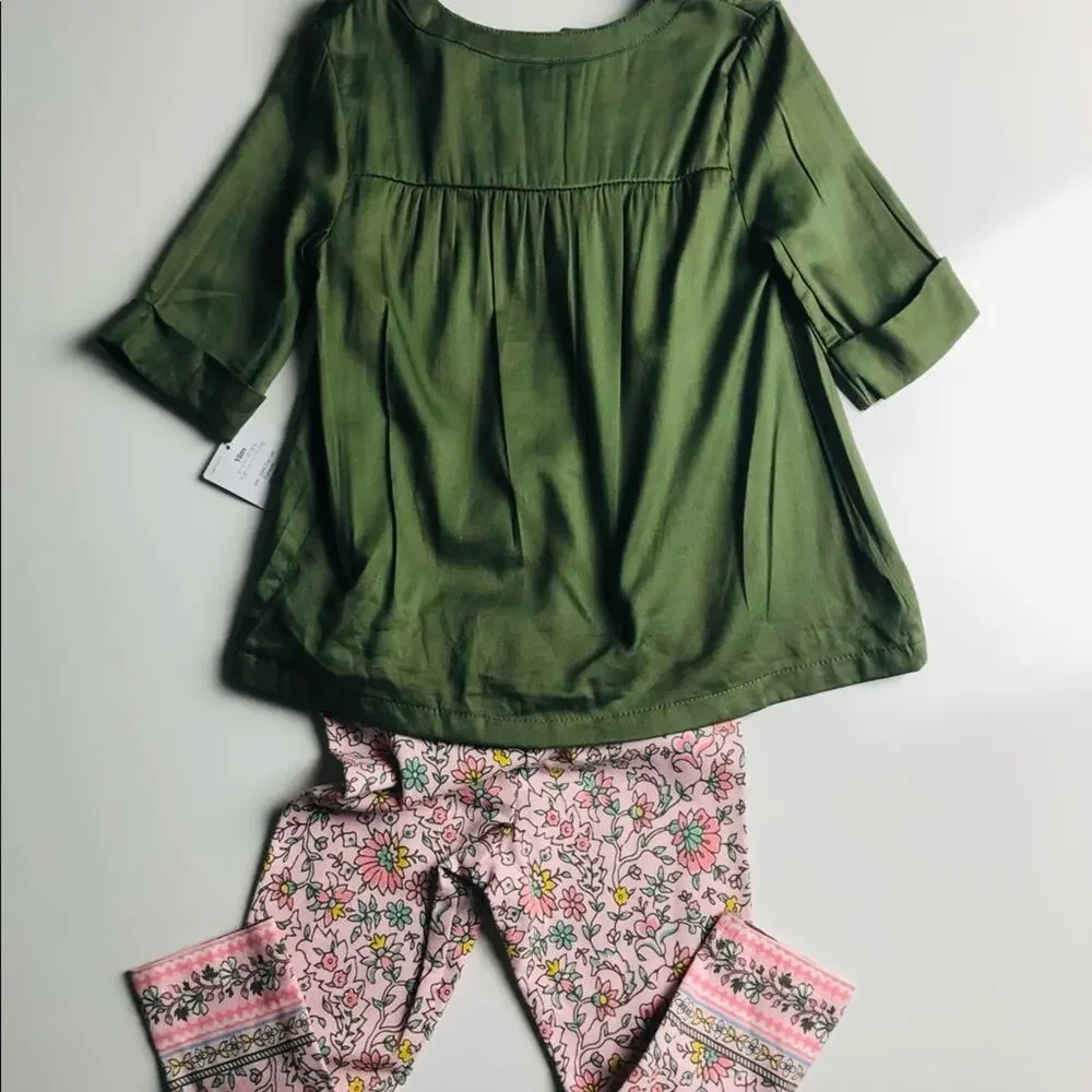 Carter's Baby Matching Floral Matching Set Sz 18M